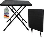 CHEFGASTRO Balkontisch klappbar 78x78cm Gartentisch wetterfest 4 Personen...