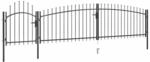 vidaXL Gartentor mit Speerspitzen Einfahrtstor Metalltor Hoftor Gartenpforte