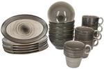 M&auml;ser PROSPERO 18tlg Fr&uuml;hst&uuml;cksset I braunes Geschirr-Set aus Durable...