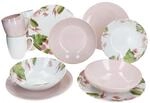 M&auml;ser Ossia 12tlg Fr&uuml;hst&uuml;cksset Exotic Tearose rosa I Je 4x Teller, Schalen...