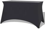 vidaXL Stretch-Tischhusse 2 Stk. 183 x 76 x 74 cm Anthrazit