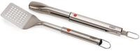 Joseph Joseph GrillOut 2-teiliges Edelstahl BBQ-Utensilien-Set, Wender & Zange,