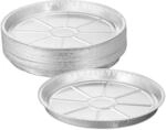 Relaxdays Aluschalen, 25er Set, H x &Oslash;: 3 x 27,5 cm, Backform, Tropfschalen