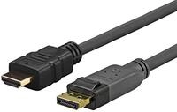 VivoLink Displayport 7,5 m HDMI-Videokabeladapter, Stecker auf Stecker, Gold