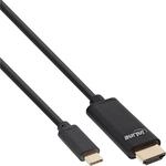 InLine&reg; USB Display Kabel, USB Typ-C Stecker zu HDMI Stecker (DP Alt Mode), 4K2K,