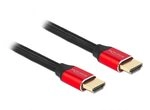 Delock Ultra High Speed HDMI Kabel 48 Gbps 8K 60 Hz rot 3 m Zertifiziert