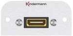 Kindermann 7441000542 HDMI Ethernet Blende mit Kabel Buchse auf Buchse, 54 x 27...