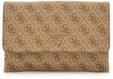 GUESS Noelle II Xbody Flap Organizer Latte Logo/Brown