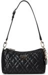 GUESS Damen Isemay Shoulder Bag Umh&auml;ngetasche, Schwarz, Einheitsgr&ouml;&szlig;e