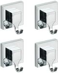 WENKO Vacuum-Loc&reg; Haken-Set eckig, 4er Set, Befestigung ohne bohren,...