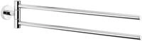 Primaster Handtuchhalter Classic Round Chrom schwenkbar 2-armig Handtuchstange