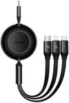Baseus Bright Mirror 4, USB-C 3-in-1-Kabel f&uuml;r Micro-USB/USB-C/Lightning, 100...