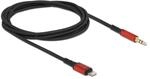 Delock Audiokabel 8 Pin Lightning&trade; Stecker zu Klinkenstecker 3,5 mm 3 Pin 1,5...