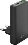 goobay 45W Flaches GaN USB C Ladeger&auml;t, Dual-Port (USB-C & USB-A) Schnellladeger&auml;t