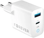 FOREVER Ladeger&auml;t USB C USB A 65W Wei&szlig; - Quick Charge und Power Delivery