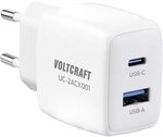VOLTCRAFT UC-2ACX001 USB Ladeger&auml;t 25 W Innenbereich Ausgangsstrom (max.) 2.08...