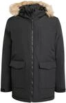 adidas Herren PAVERIC FUR PARKA, Black, XL