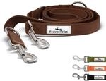 FREUDENTIER Hundeleine 2m - F&uuml;hrleine, gepolstert & verstellbar (Braun) |...