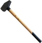 Schlosserhammer Vorschlaghammer Hammer 4kg Holzstiel L&auml;nge 70cm