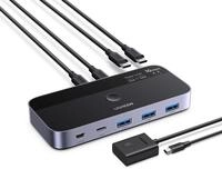 UGREEN 10Gbps USB Switch, USB C Switch mit Datenreplikation und Mouse