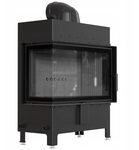 KRATKI Kamin aus Stahl 14 kw Lucy Links fi 200 Schwarz Kamineinsatz BImSchV Stufe 2