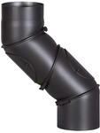 FIREFIX R150/UB Universal-Ofenrohrbogen aus 2 mm starken Stahl (Rauchrohr) in 150 mm