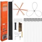 VEVOR Schornsteinb&uuml;rste-Set, Kaminb&uuml;rste mit max. 12 m L&auml;nge, Ofenrohrb&uuml;rste mit