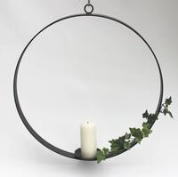 Kerzenhalter aus Metall Rund Durchmesser 50 cm Kerzenst&auml;nder H&auml;ngeleuchter