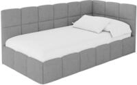 ALTDECOR Jugendbett Polsterbett mit Matratze - Livy 100x200 Grau