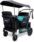 WONDERFOLD L4 Quad Kinderwagen | Stabiler 4-Sitzer mit 5-Punkt-Gurten,...