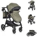 Moni Kinderwagen 2 in 1 Tokyo 22 kg umbaubar Wickeltasche Sto&szlig;d&auml;mpfer klappbar
