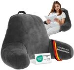 ELONEO R&uuml;ckenkissen, Lesekissen f&uuml;r Bett und Sofa mit Armlehnen &ndash; Ideal als