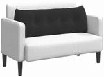 vidaXL R&uuml;ckenkissen Schwarz 140 x 24 x 50 cm Samt, Moderne Wohnzimmer, Samt...