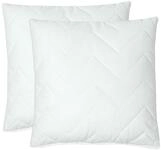 ZOLLNER 2er Set antiallergisches Kopfkissen mit Zick-Zack-Steppung in 40x40 cm -