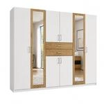 luma-home Dreht&uuml;renschrank Kleiderschrank B270/H208/T58 cm mit 2 mittigen
