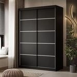 lukmebel Kleiderschrank mit Schiebet&uuml;ren Camaro Plus 150x59x215 cm Schrank...