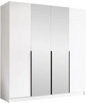 Mirjan24 Kleiderschrank mit Spiegel, Einlegeb&ouml;den und Kleiderstange Salkor II,