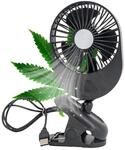TronicXL USB Ventilator Grow mit Clip Klipp Klemme Klemmventilator I Clipventilator