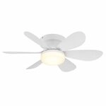 LED Deckenventilator Ventilator Wohnzimmerlampe Dimmbar Fernbedienung D 52 cm