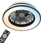 BRILONER - CCT Deckenventilator mit Beleuchtung 5 Geschwindigkeiten, Fernbedienung,