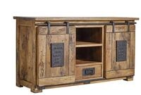MASSIVMOEBEL24.DE|Railway massives Sideboard - Natur lackiert | Mangoholz | 2...