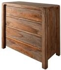 MASSIVMOEBEL24.DE | Kommode Sheesham 96x50x90 grau ge&ouml;lt Bueno #2004