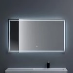 dopporo Badspiegel mit Beleuchtung 120x70cm LED Badezimmerspiegel Wandspiegel...