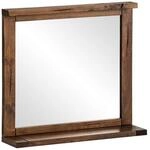Woodkings Wandspiegel Cancun | Badspiegel 70x65cm aus Massivholz rustikal |...