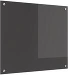 vidaXL K&uuml;chenr&uuml;ckwand Dunkelgrau 70 x 60 cm Geh&auml;rtetes Glas, Moderne, robuste