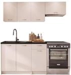 Mirjan24 Mela K&uuml;chenm&ouml;bel Set 180/120 cm mit Arbeitsplatte - Moderne...