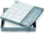 ZARGES Schachtabdeckung Stahl verzinkt 635 x 635 mm