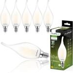 Lumiled BA35 E14 LED Lampe 6 St&uuml;ck Set 7W (ersetzt 60W) 806lm milchig Filament...