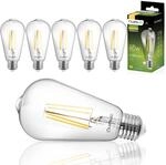 Lumiled ST64 E27 LED Vintage Lampe 8W (Entspricht 60W), 880 Lm transparentes...