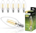 Lumiled B35 E14 LED Lampe 7W (ersetzt 60W) 806Lumen Vintage Filament Klar Glas...
